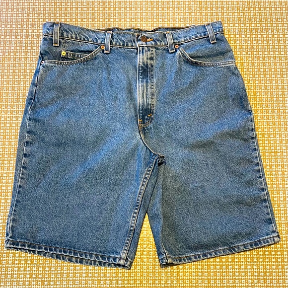 LEVIS Shorts 550 Vintage 90s White Tab Denim  Men's 38 X 11 EUC - Picture 3 of 5